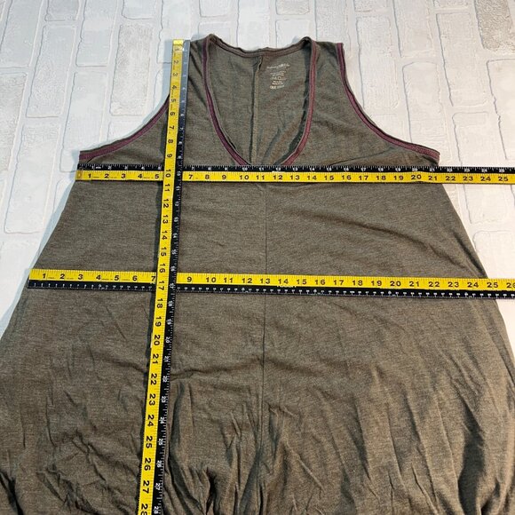 Natural Life jumpsuit Womens One Size Gray Green Wide Leg V-neck Pockets Comfy - Picture 10 of 15